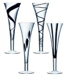 Review LSA G302-06-771 / LSA Black Jazz Champagne Flutes - Set of 4