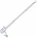 7.5 inch Clear and Blue Bunny Bracelet