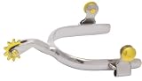 Abetta Mens Roping Spurs - Chrome - Mens