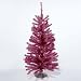 18 Sparkling Pink and Silver Retro Tinsel Table Top Christmas Tree   Unlit