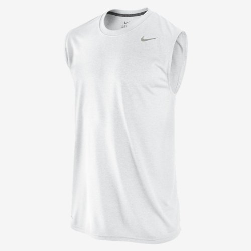 Men's Nike Legend Polyester Sleeveless T-Shirt White