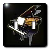 Piano - Grand Piano - Light Switch Covers - double toggle switch