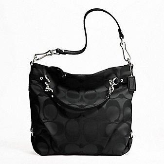 Authentic Coach Signature Sateen Brooke Hobo 