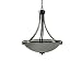Yosemite Home Decor 98352-4SN Sequoia Four Light Foyer Pendant, Satin Nickel Frame with Frosted Alabaster Shade