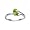 7x5MM 0.85 CT Peridot Ring In Sterling Silver In Size 8 (Available in Sizes 6 - 9)