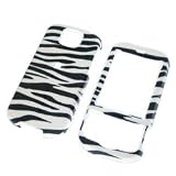 HTC Shadow II Zebra Design Snap-On Case Cover with Removable Swivel Belt Clip