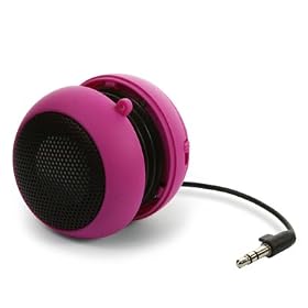 IPOD SHUFFLE BASS BUDDY POP-OPEN SPEAKERS SYSTEM PINK FOR APPLE PART OF THE QUBITS ACCESSORIES RANGE