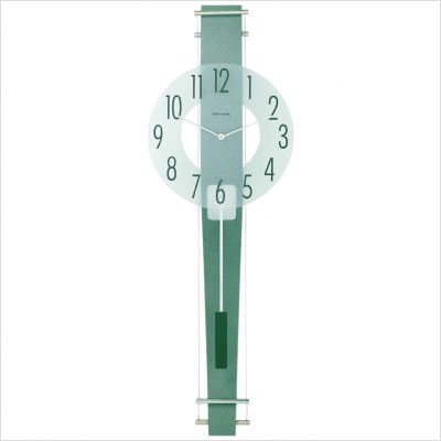 Wall Clock with Curved Rear Panel
