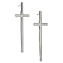 Lange elegante silberne Kreuz Ohrringe / Ohrstecke&hellip von Glam and Gloria