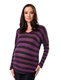 A Pea in the Pod Collection: Splendid Long Sleeve V-neck Sleeve Detail Maternity T Shirt