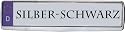 Kennzeichenhalter, Silber