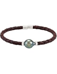 Sterling Silver 10.00 mm / 7.5 Inches Tahitian Cultured Pearl Bracelet