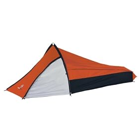 Swiss Gear Eiger Hiker Tent, 7' x 5' x 40" center height, Orange & Charcoal Color