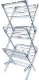 3 Tier Trio Heavy Duty Concertina Tubular Silver Airer