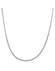 14 Karat White Gold 1.9-mm Flat Wheat Chain (18 Inch)