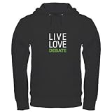 Live Love Debate Political Hoodie dark by CafePress