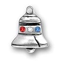 .925 Sterling Silver Liberty Bell Charm by SilverChicks