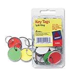 Round Metal Rim Key Tags, 1-1/4