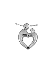 Large Sterling Silver Original Mother and Child® Pendant by Janel Russell