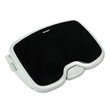 Kensington Solemate Comfort Gel Footrest - Non-skid, Lock - 5 Adjustment - Swivel - Gray