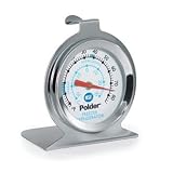 Polder THM-560N Fridge/Freezer Thermometer, Stainless Steel