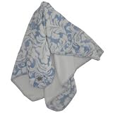 Minky Fleur Sky Receiving Blanket