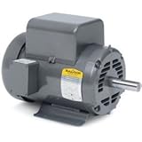 Baldor Motor L1410t, 5hp, 1725rpm, 1ph, 60hz, 184t, 3640lc, Open, F1