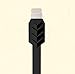 Karnotech® REMAX iPhone charging data cable Lightning to USB Data Sync Charge Cable Noodle Data Cable Fishbone Design for iPhone 6/Plus/iPhone 5s/iPad Air/iPad mini 3.3Ft Black