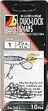 South Bend Fishing Lures Duo Lock Snaps Black Size 1