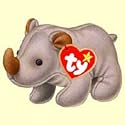 2000 McDonalds Happy Meal Toy Ty Teenie Beanie Babies #11 SPIKE the Rhino Plush