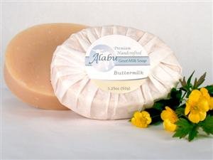 Alabu - Buttermilk Unscented Goat Milk Soap (Handmade Soap)
