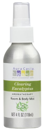 Aura Cacia Room and Body Mist, Clearing Eucalyptus, 4 Fluid Ounce