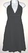 Gauze Halter Dress with Lace Trim