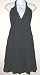 Gauze Halter Dress with Lace Trim