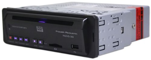 Power Acoustik Padvd-360 In-dash Sloat Load Dvd/dvd-r/mp3/mp4/ Divx/cd/cdr/cdrw Player with Built in Sd Card Reader, USB Input and Remote Control