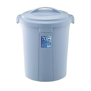 【クリックで詳細表示】ベルク 丸型ペール70N グリップタイプ【本体・蓋セット品】： ホーム＆キッチン