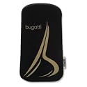 bugatti Tasche SlimCase SoftTouchNeopren golden "b" passend f&uuml;r LG Electronics KF 600, KF600, schwarz, gold
