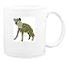 Mug with hyena, standing, spots, africa, brown