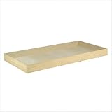 Nexera Alegria Twin Size Trundle Bed, Natural Maple, 41.125 W x 75.875 D x 6.25 H