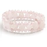 Cute Stretchy Rose Quartz Bracelet