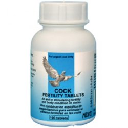 MedPet Cock Fertility 100 tablets. An aid in stimulating fertility in cocks. For Pigeons, Birds & Poultry