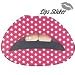 Temporary Lip Tattoo- Pink Star Pattern