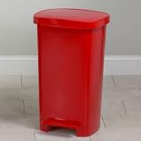 CLINTON PLASTIC WASTE RECEPTICALS 52 QT-red Item# T-52R