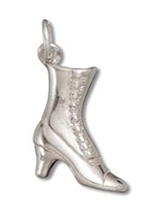 Genuine Raposa Elegance (TM) Victorian Ladies Boot Charm Pendant (15 x 13 mm each). 100% Satisfaction Guaranteed.