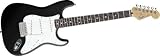 Standard Stratocaster Electric Guitar (Black; Rosewood Fingerboard)