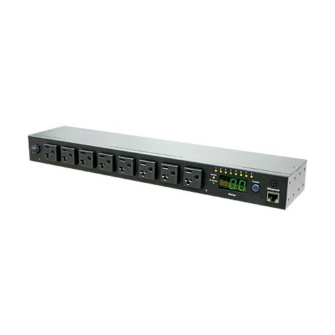 1U 15A Switched Metered 8-Outlets PDU 16 x NEMA 5-1520R Rackmountable
