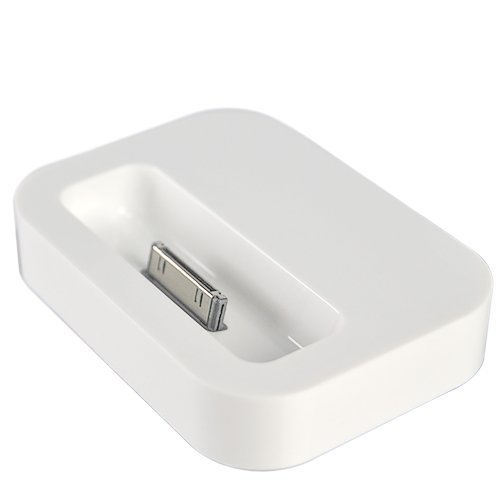 Charging Dock Cradle for Apple iPhone 4 with audio output (white)