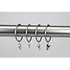A&F Rod Decor - 10 CURTAIN RINGS W/CLIPS&HOOKS- 2 inch Satin Nickel