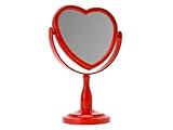 Wanted Heart Standing Mirror, Red