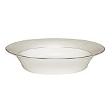 Monique Lhuillier for Royal Doulton ?toile Platinum 9-Inch Open Vegetable Dish